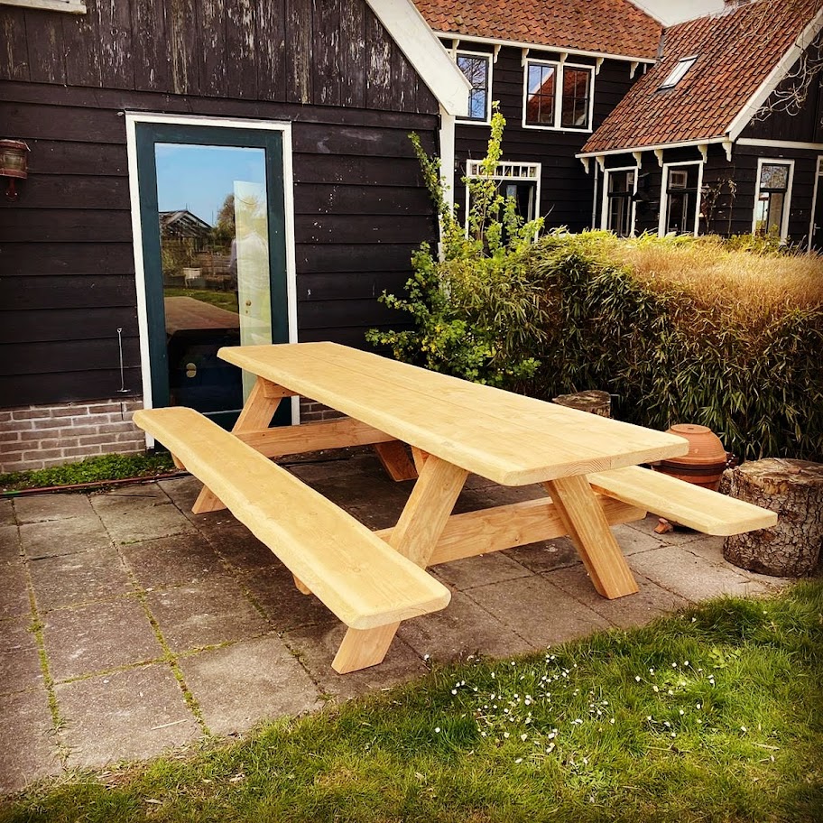 Picknickbanken van douglas hout